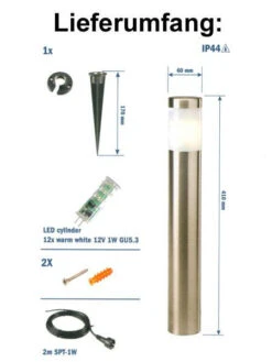 Gartenleuchte 'Albus' Von Garden-Lights (Art.Nr. 4024601) -Gartenbedarfs Geschäft abatros 3 76129 2 1280x1280