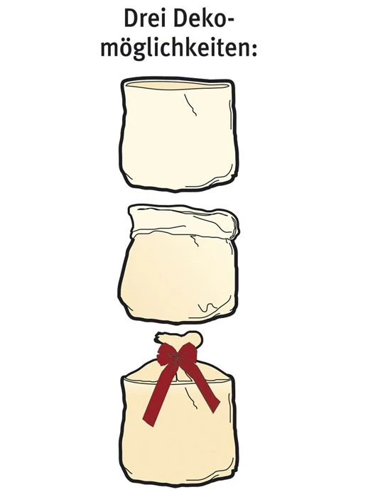 Jute-Übertopf "Herzlich Willkommen" 4 Jute-Übertopf "Herzlich Willkommen" – Bild 4